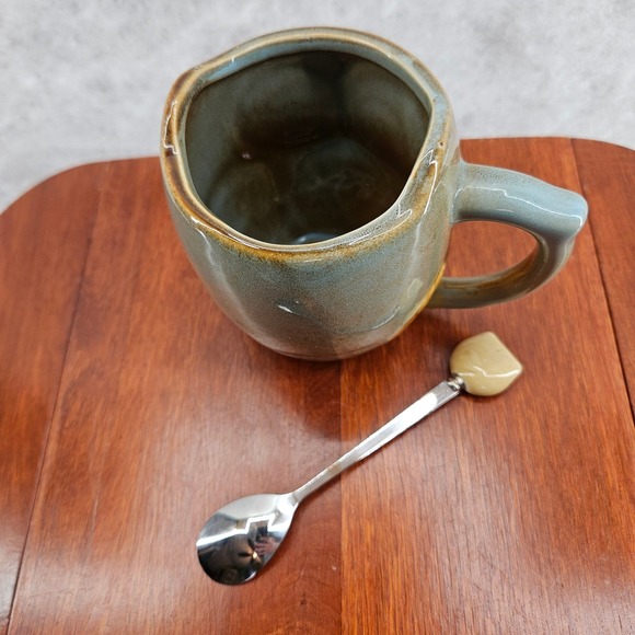 SQOWL Owl‎ Mug Coffee Tea Cup Ceramic Novelty Collectible With Spoon Unique Gift - Picture 3 of 5